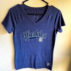 UCONN Huskies Retro Adidas College Vault Series Tshirt. Size Medium